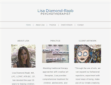 Tablet Screenshot of lisadiamondraab.com